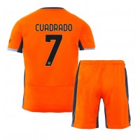 Camisa de time de futebol Inter Milan Juan Cuadrado #7 Replicas 3º Equipamento Infantil 2023-24 Manga Curta (+ Calças curtas)